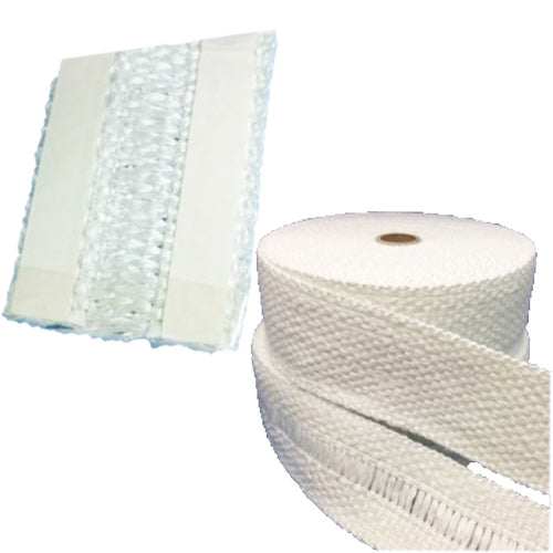 Industrial Grade Woven Boiler Plain & Drop warp Tape with PSA (Peal off Sticky Backing)