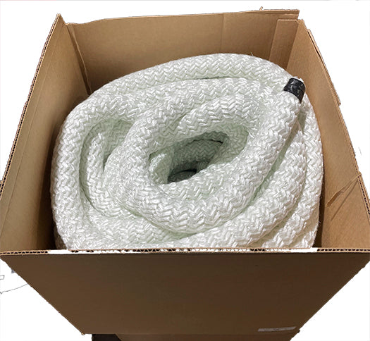 Boiler Rope Fiberglass Braided Medium/High Density Rope - Multiple Sizes Available ...